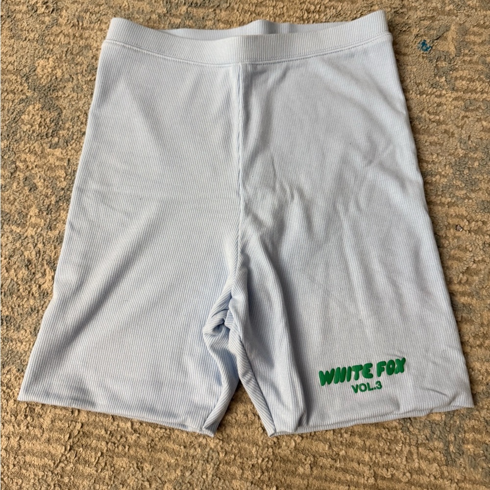 White Fox Vol. 3 Ribbed Bike Shorts.